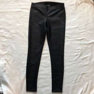 Express faux leather leggings